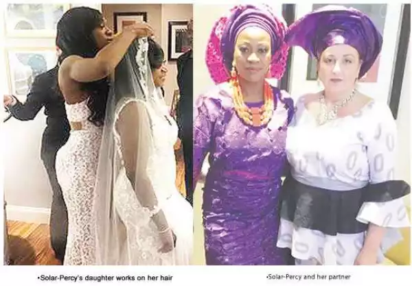 53-Year-Old Nigerian Woman Marries Her Oyinbo Lesbian Partner In US (Photos)